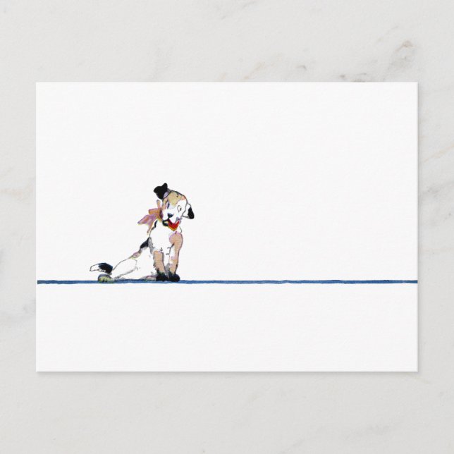 Little Dog Divider Postcard (Front)