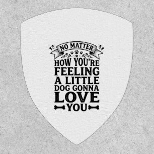 Little Dog Love You Vintage Typography Design_1 Patch