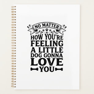 Little Dog Love You Vintage Typography Design_1 Planner