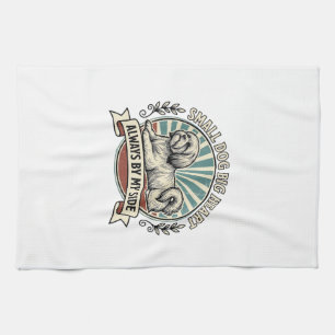 Little Dog Lover Shirt Vintage Engraved Companion Kitchen Towel