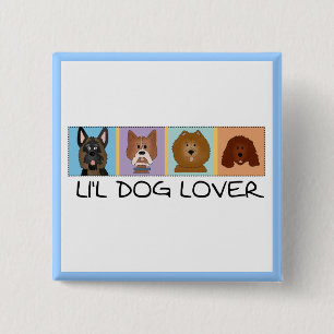 Little Dog Lover Tshirts and Gifts Button