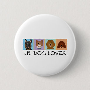 Little Dog Lover Tshirts and Gifts Button