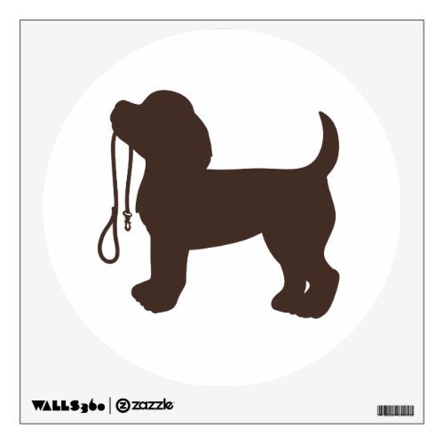 Little  dog  silhouette _ Choose background color Wall Decal