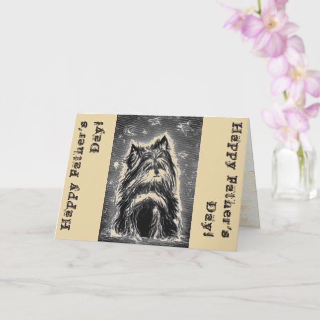 Little Doggy in blue Card (Orchid)