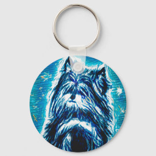 Little Doggy in blue Keychain
