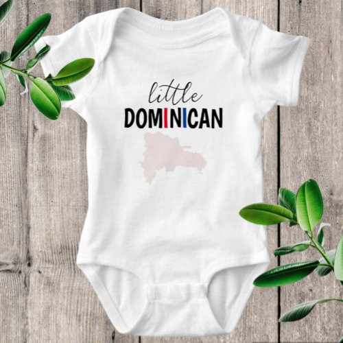 Little Dominican _ Custom Dominican Republic Baby  Baby Bodysuit