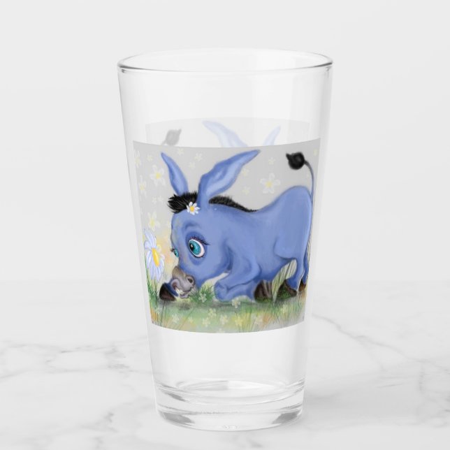 Little Donkey and Daisy Glass (Front)