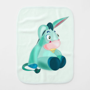 Little Donkey Baby Burp Cloth