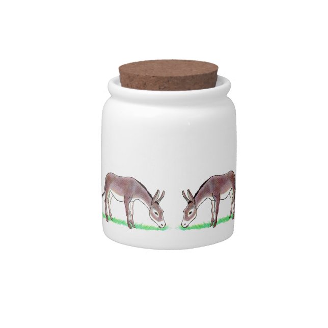 Little Donkey Candy Jar (Front)