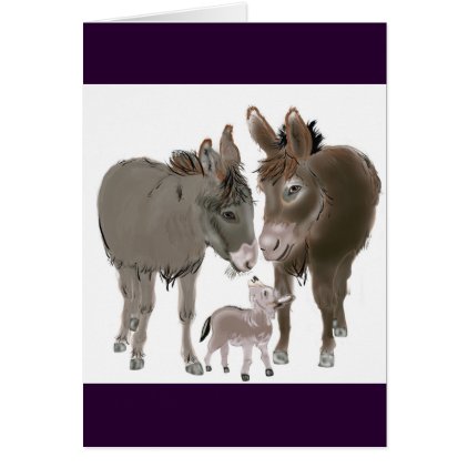 Little Donkey Card