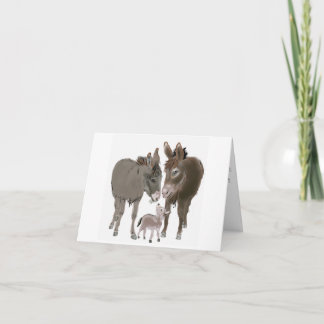 Little Donkey Christmas and New Year Card