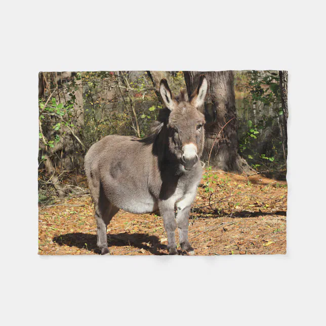 Little Donkey Fleece Blanket Zazzle