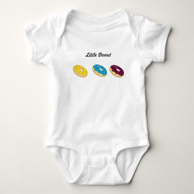 Little Donut - Baby Boy Jersey Bodysuit. Baby Bodysuit (Front)