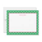 Little Dots Pink and Green Personalized