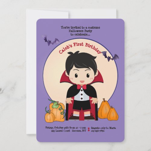 Little Dracula Invitation