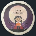 Little Dracula Vampire Halloween Birthday Party Sugar Cookie<br><div class="desc">Little Dracula Vampire Halloween Birthday Party Treats.</div>