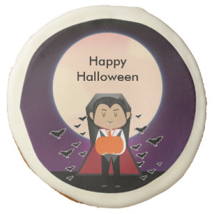 Little Dracula Vampire Halloween Birthday Party Sugar Cookie