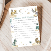 Little Dragon Baby Shower Advice and Wishes Game