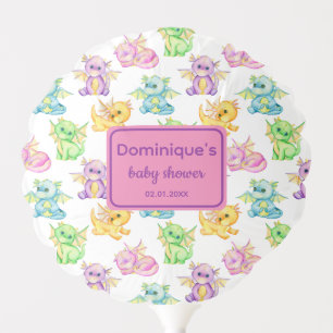 Little Dragon Baby Shower Balloon