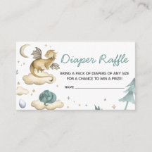 Little Dragon Baby Shower Diaper Raffle