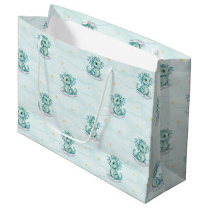 Little Dragon Baby Shower Large Gift Bag