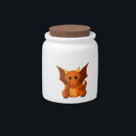 "Little Dragon" Candy Jar<br><div class="desc">Our "Little Dragon" design is great for any occasion, for anyone! Easily personalized, for a custom gift, too!</div>