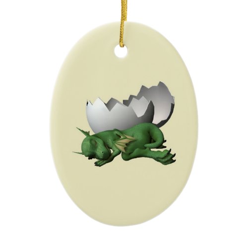 Little Dragon Ceramic Ornament
