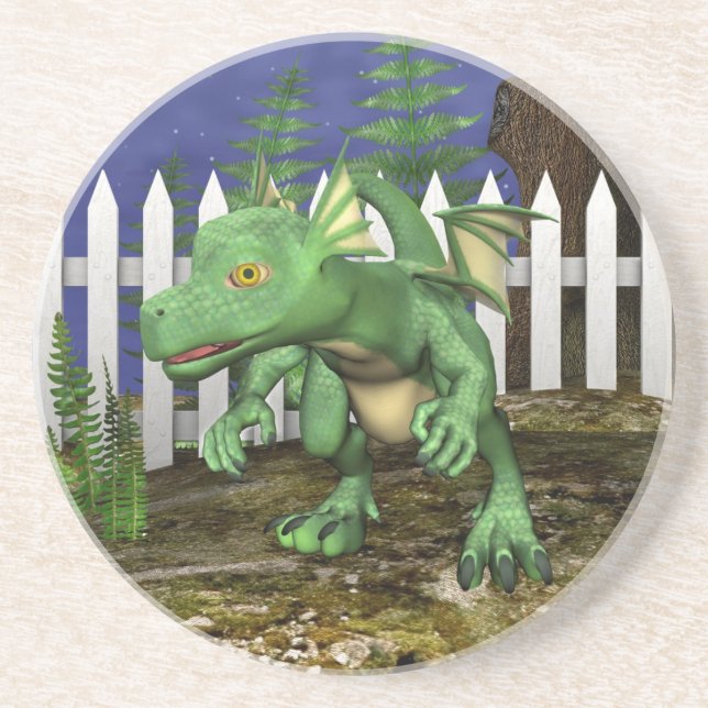 Little Dragon Drink Coaster (Front)