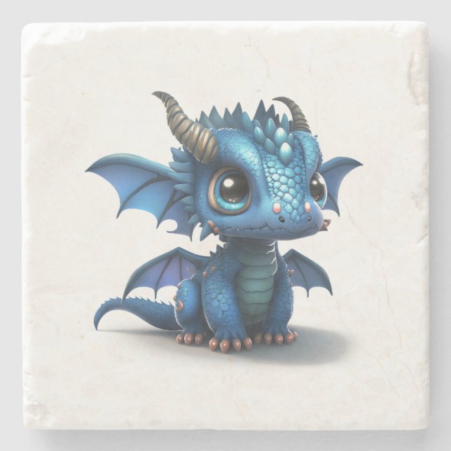 Little Dragon Stone Coaster (Front)