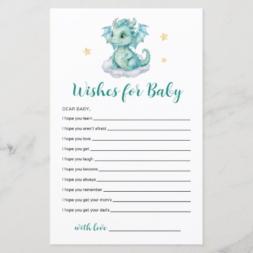 Little Dragon Wishes for baby