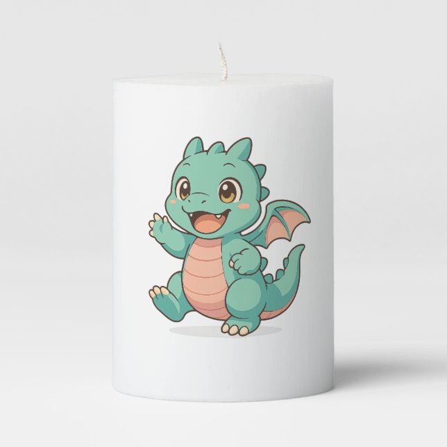 Little Dragon's Glow Candle (Front)
