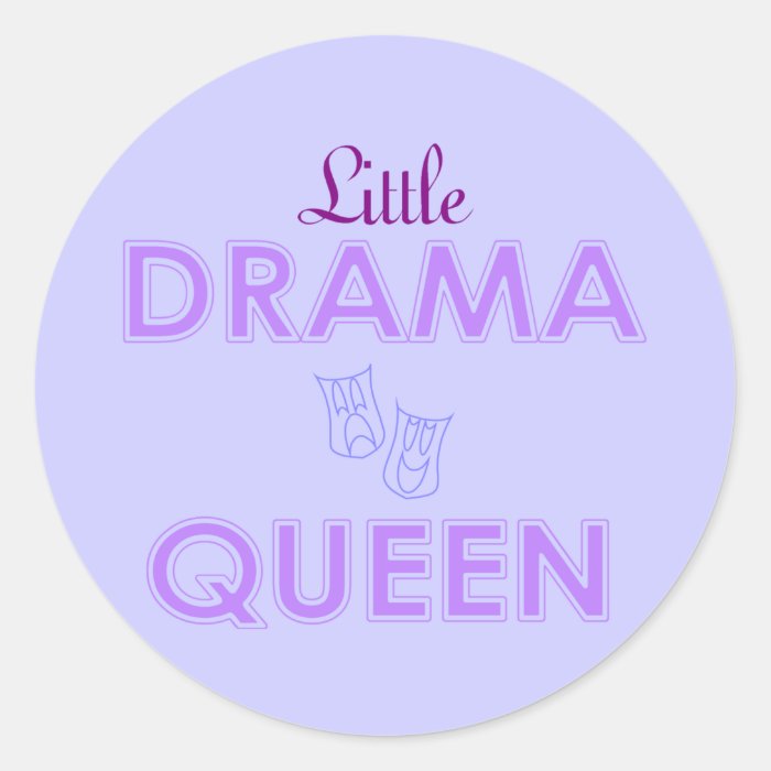 Little Drama Queen Stickers