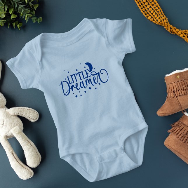 Little Dreamer Cute and Funny Boy Baby Bodysuit (Creator Uploaded)