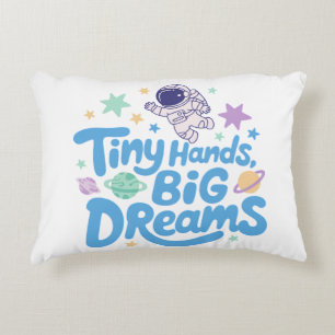 Little Dreamer Encouragement for Growing Kids Accent Pillow