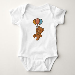 Little Dreamer Teddy Bear Suit Baby Bodysuit