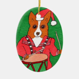 Little Drummer Boy Ceramic Ornament