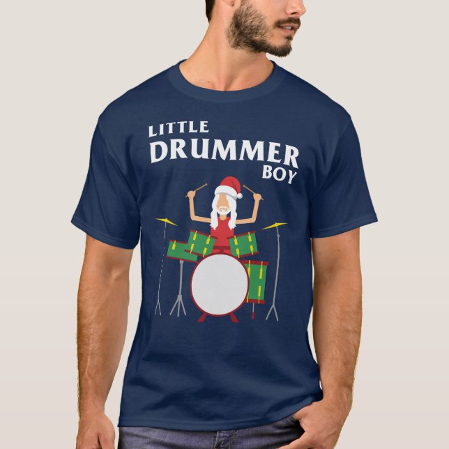 Little Drummer Boy Christmas T-Shirt (Front)