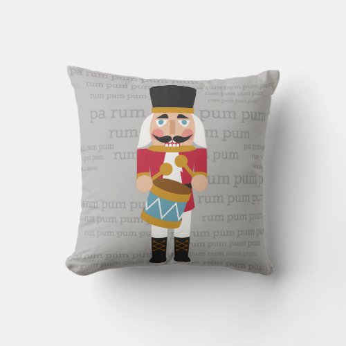 Little Drummer Boy Pa Rum Pum Pum Pum Christmas Throw Pillow