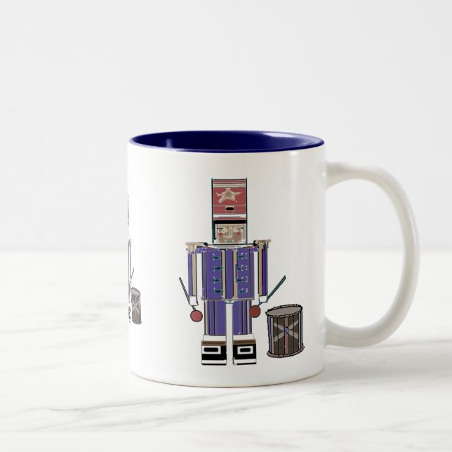 LIttle Drummer Boy Two-Tone Coffee Mug (Right)