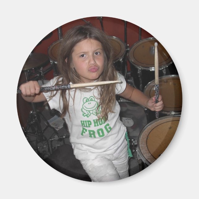 Little drummer girl magnet (Front)