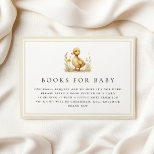 Little Duck Baby Shower Books for Baby Card