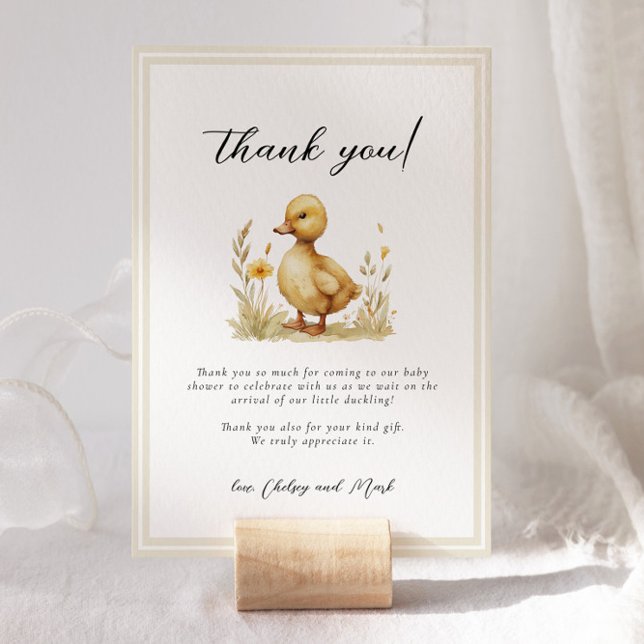 Little Duck Baby Shower Books for Baby Card (Creator Uploaded)