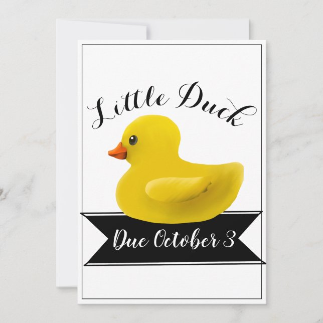 Little Duck Baby Shower Invitation (Front)