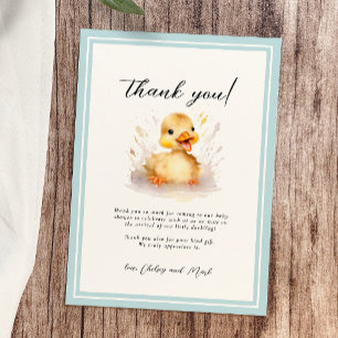 Little Duck Baby Shower Thank You Card
