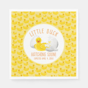 Little Duck Hatching Soon Baby Shower Napkins