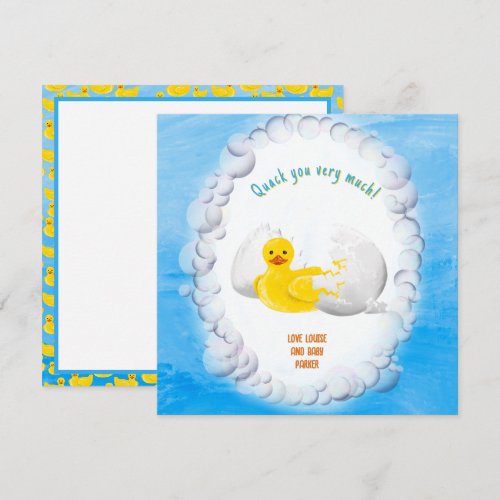 Little Duck Hatching Soon Baby Shower thank you