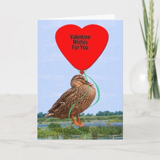 Little Duck Valentine Card | Zazzle.com