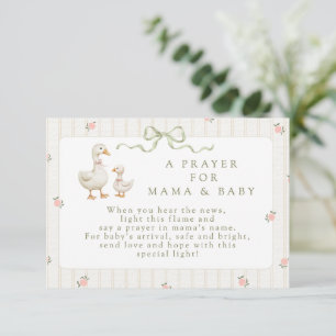 Little Duckling Baby Shower Candle Gift Card