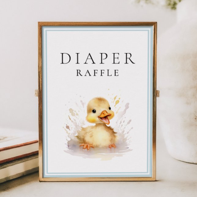 Little Duckling Baby Shower Diaper Raffle Poster (Creator Uploaded)
