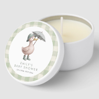 Little Duckling Baby Shower Favor Mini Candle Favors